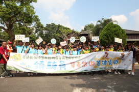 西拉雅管理處辦「小小領騎員」活動 官田、吉貝耍學童單車遊菱角田，學水利知識