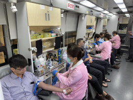 挽袖做公益！中油大林廠副廠長林文祥領軍捐血傳遞正能量