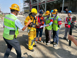 興達電廠新複機聯合演練   高雄消防局與台電打造智慧防災網
