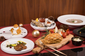 高雄萬豪酒店聖誕推 A5和牛法式饗宴、鐵板燒套餐限定美饌