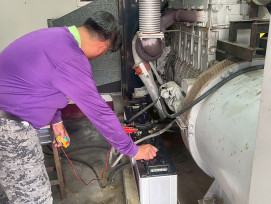 白河榮家因應鳳凰颱防颱整備 維護家區住民安全