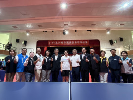 推廣全民運動　新竹市首屆議長盃桌球賽7大組別逾500好手同場競技