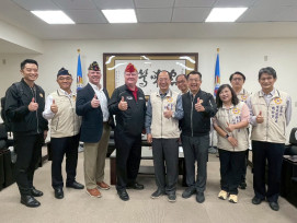 美國退伍軍團協會參訪臺南榮服處 強化國際退軍服務交流
