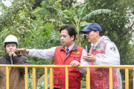 鳳凰颱風來襲　邱臣遠代理市長視察防颱整備並召開會議嚴陣以待