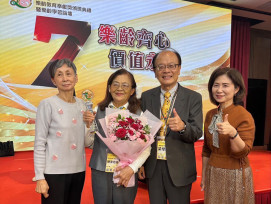 輔英科大陳李月娥破紀錄！全國唯一科大志工奉獻獎得主