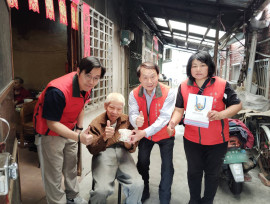 屏東榮服處暖心送湯圓 溫馨關懷榮民眷