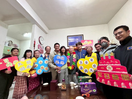 百歲榮民葉起爺爺紀壽 臺南榮服處音樂獻祝慶生