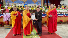 孔雀山僧團祈福 花蓮榮家冥陽兩利福澤深遠