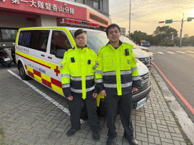展現救護專業及效率　竹市消防員冷靜判斷處置挽回壯年癲癇男生命
