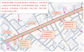 金門民生路恢復快慢車道分流