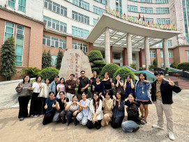 金大學生赴越胡志明市國家大學圓滿教學實習