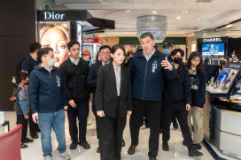 防堵模仿效應！　竹市長赴百貨視察並指示加強人潮熱區維安警戒