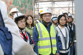 新北市持續推動停車、社福兼具的多功能空間　蘆洲長安立體停車場力拚明年10月完工　