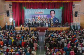 黃偉哲力挺交棒意味濃 林俊憲善化後援會湧3千人 擘劃「中台南副都心」