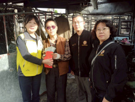 嘉義榮服處慰問祝融榮民 協助安置榮家度難關