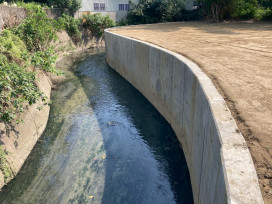 歸仁仁德排水護岸災後復建完工 提升結構穩定 強化防洪安全