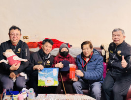 苗栗榮服處攜手雪中送炭協會發放慰問金及清境農場物資