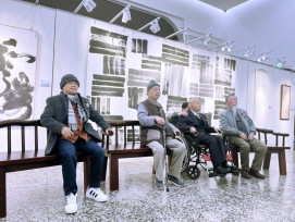 書劍江山、志在雲霄　藝海揚芬5位資深藝術家聯展竹美館展出創作約50件