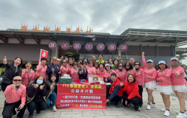 月津港商圈公益月 攜手華山送暖鹽水孤老