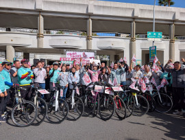 立法委員陳亭妃台南37區鐵馬行啟動 以行動向鄉親拜託