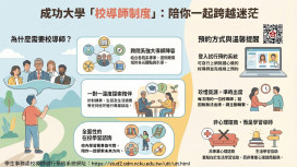 成大推校導師制度 跨院系專家1對1伴您跨越迷茫探索未來