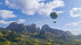 過年南投很熱鬧！ 九九峰氦氣球12日開放全民預約