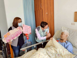 屏東榮家溫馨春節祝福  送暖住院長輩心中