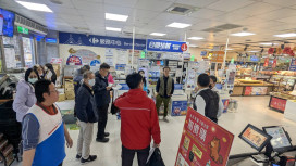 金門春節聯合稽查大型賣場公安 讓民眾安心採買過好年