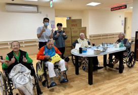 臺南榮家新春迎暖流 感謝TWEL藍思涵贈愛心物資