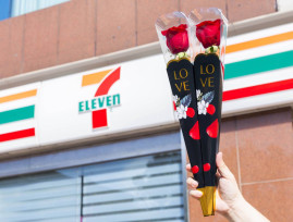 西洋情人節獻上逾7萬朵紅玫瑰 統一10大通路浪漫開賣