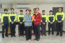 春節前夕慰問消防同仁　竹市長致贈加菜金感謝堅守崗位守護市民安全