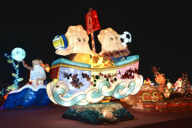 臺灣燈會在嘉義 全國花燈競賽東石國小「蚵寶」奪燈王