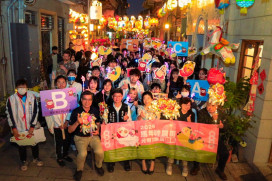 南臺科大USR神農街超萌花燈謝幕 化身永續路燈