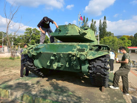 臺南後備旅助白河榮家粉刷 環境煥然一新