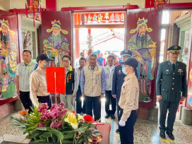 向烈士致意！臺南榮服處辦飛將軍廟春祭