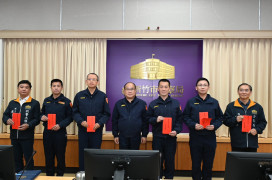 靖城緝飆、守護風城　竹市警局長陳源輝頒獎表揚治安與交通功臣