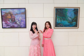 中醫大新竹附醫馬年特展　科技才女張宜如以畫作紀念天上的父親