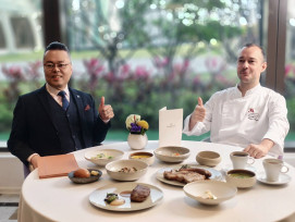 高雄萬豪酒店「美享地牛排館」米其林一星主廚打造頂級法式牛排饗宴