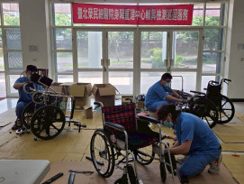 花蓮榮家輔具巡迴 北榮身障中心到點強化守護長者行動力   