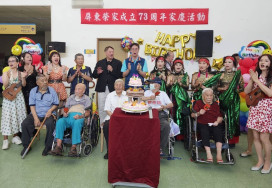 屏東榮家迎73周年家慶 溫馨滿堂
