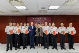 竹市強化救災量能展成效獲頒獎勵金　慰勞消防與義消、鳳凰志工辛勞