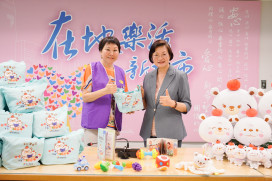 新北市弘揚孝道促進會響應愛小孩行動計畫　捐贈育兒寶貝袋陪伴新生兒「平安熊大漢」