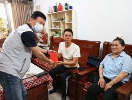南市軍人服務站慰問住院國軍士官