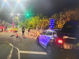 菲籍男凌晨酒駕肇事！岡山警火速排除事故恢復交通