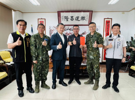 臺南軍人服站王健源顧問端節慰勞陸軍203旅等單位辛勞