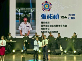 彰化榮服處役男張祐禎獲全國表揚 暖心服務榮民長輩