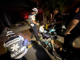 別以為騎電輔車沒事！65歲翁酒駕自撞遭鼓山警法辦