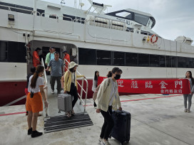 跳島觀光熱潮！藍色公路抵金 7月布金航線試航