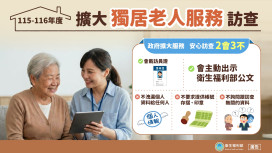 金門配合中央擴大獨居長輩訪查作業：訪員遵守2會3不