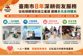 八年深耕弱勢服務 臺南建構全方位街友自立支持網絡